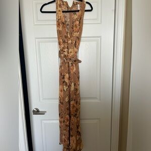 Mango floral halter style dress size 10